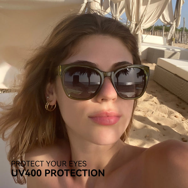 Chunky Polarized Sunglasses 2024 Original Butterfly Frame UV400 Protection Shade Cat Eye Sun Glasses for Women